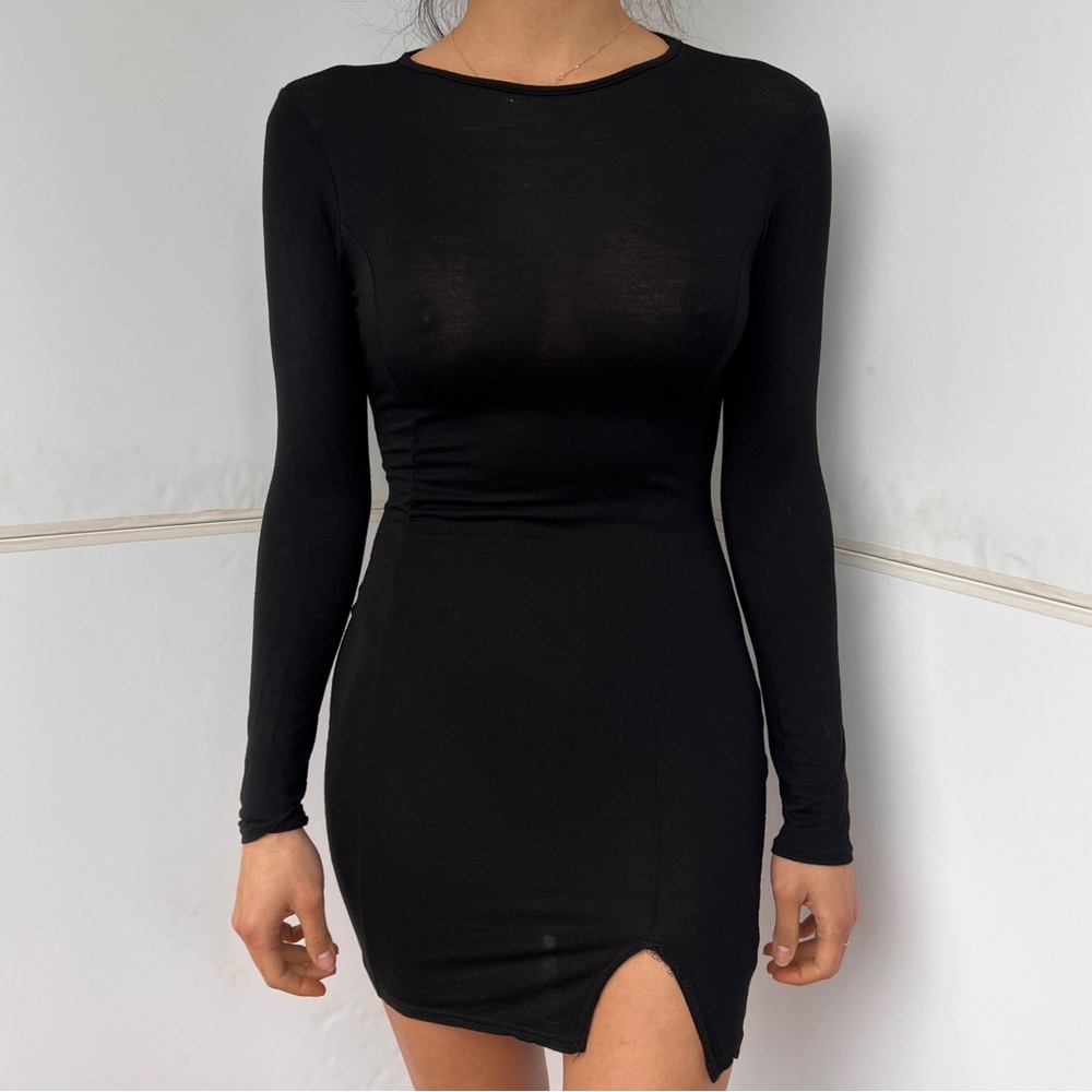 Black Cotton Dress 🖤